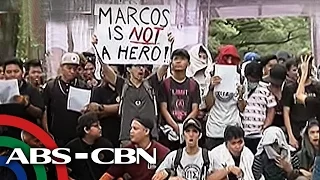 TV Patrol: Mga tutol sa Marcos burial sa LNMB, idinaan sa pagtakbo ang protesta