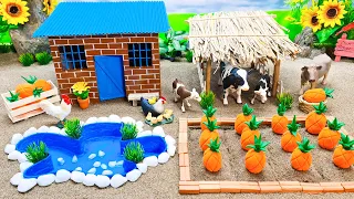 Best Creative DIY Barnyard Animal Farm Diorama - Barn for Horse, Cow - Cattle Farm Miniatures!