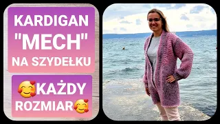 Kardigan "Mech" na szydełku, cz.1/3 BARDZO ŁATWY!