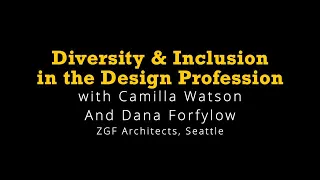 Diversity & inclusion in the design profession