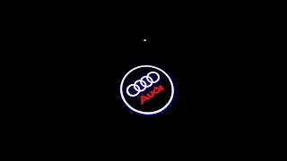 Подсветка двери с логотипом ауди