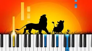 Hakuna Matata - Piano Tutorial - Disney's The Lion King