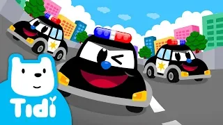 Brave Police Cars Song ♪ | Car Songs | Vehicle Songs | Sing Along with TidiKids