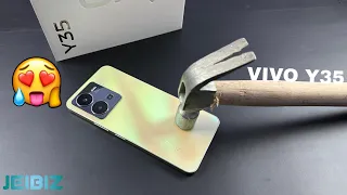 Vivo Y35 : Screen Scratch Test 🔨 🛠 | Durability Test