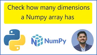 Check how many dimensions a Numpy array has in Python