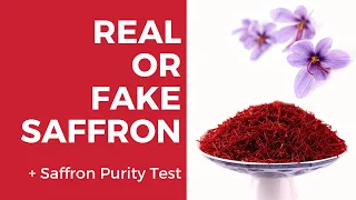 How To Tell Real Saffron From Fake | Saffron Purity Test (2019)