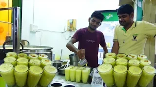 Yummy Roadside Badam Milk Making Full Process بدام لصناعة الحليب  | Mumbai Street Food