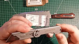 Распаковка ножа Workpro со сменными лезвиями Самурой Кайдзю