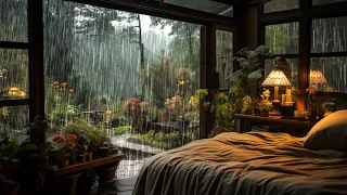 SOOTHING RAIN SOUND at the forest make you sleep well | Goodbye insomnia with Rain