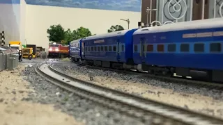 TWO ICF MEET EACH OTHER ON LAYOUT  | INDIAN MODEL RAILWAY | MINIATURE MODELS