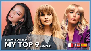 Eurovision 2024 - My Top 9 So Far
