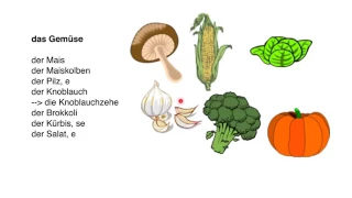 German vocabulary - Fruits & vegetables (Germanlessons)