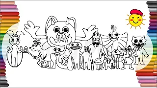 Garten of Banban 3 ALL NEW BOSSES | Coloring Pages NEW