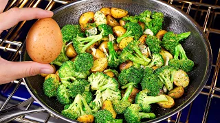 I have never eaten potatoes with broccoli and eggs so delicious! Simple breakfast or dinner recipe!