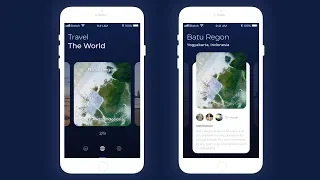 UI Design & Animation Tutorial - Travel Card Detail
