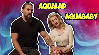 Amber Heard Can't Stop Flirting With Jason Momoa (AQUAMAN)