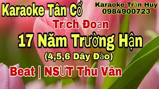 Karaoke Tân Cổ | 17 Năm Trường Hận | 4,5,6 Dây Đào | Beat Trần Huy 2021