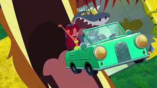 ZIG e SHARKO 🚗💨 Carro voador 🚗💨 Português Brasil |  Cartoon for Kids