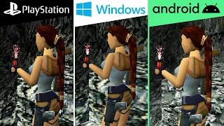 Tomb Raider 2 (1997) PS1 vs PC vs Android (Which One is Better!)