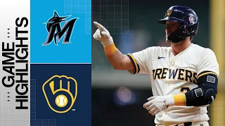 Marlins vs. Brewers Game Highlights (9/11/23) | MLB Highlights