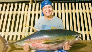 Big Yellowfin Tuna Hooked by my brother JR | Vertical Jigging | Fishing In The Philippines | Tuna