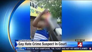 Gay hate crime suspect in court