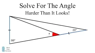 How To Solve For The Angle - Viral Math Challenge