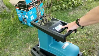 Makita UD2500 Electric Shredder unboxing and first time test + shashlik