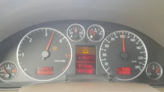 Audi A6 C5 2.5 tdi quattro 180hp. acceleration 0-160 km/h