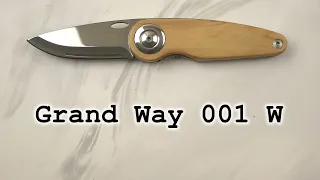 Нож складной Grand Way 001 W, распаковка и обзор.