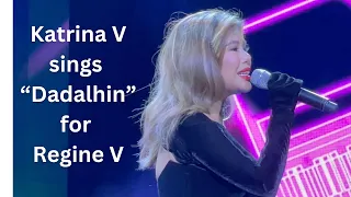 Katrina Velarde sings for Regine V.