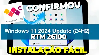 CONFIRMADO! Windows 11 24H2 RTM Build 26100 é LANÇADO com TODOS os RECURSOS - O MELHOR WINDOWS