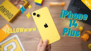 แกะกล่อง iPhone 14 Plus สีเหลือง YELLOW 🟡 Belloooooo