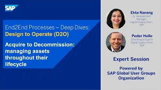 E2E Processes – Deep Dive: Acquire to Decommission: Managing Assets along their entire lifecycle