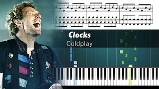 Coldplay - Clocks - Accurate Piano Tutorial with Sheet Music