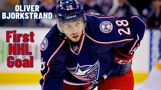 Oliver Bjorkstrand #28 (Columbus Blue Jackets) first NHL goal Mar 19, 2016 (Classic NHL)