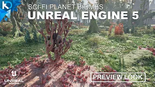 Sci-Fi Planet Biomes - Unreal Engine 5 27/10/2023 #GameDev #UE5