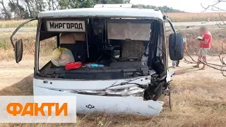 В Черкасской области маршрутка попала в ДТП: трое погибших, девять в больнице