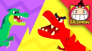 Awesome Dinosaurs | Dinosaur songs | Nursery Rhymes | REDMON