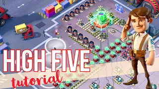 HIGH FIVE tutorial👌🏼 how to solo High Five STEP by STEP // Zooka/Brick attack strategy // BOOM BEACH