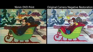 Christmas Comes But Once A Year | Restoration Comparison | Max Fleischer Color Classic