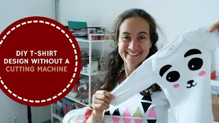 Use Heat Transfer Vinyl Without a Cutting Machine and Design your own T-shirts!