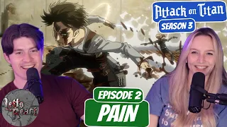 LEVI VS EVERYONE! | Attack on Titan Season 3 Reaction with my Girlfriend | Ep 2 "Pain"