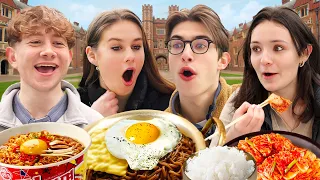 Cambridge Students Try Korean Instant Noodles for the First Time!