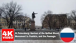 St Petersburg: Saviour on the Spilled Blood, Monument to Alexander Pushkin, & Passage on Nevsky #34