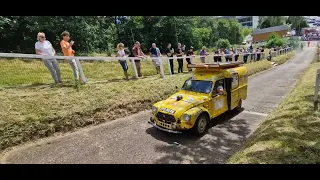 French Car Day Hill Climb At Brooklands Museum.