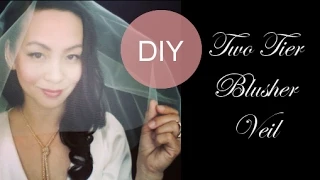 DIY Wedding Veil : Wedding Veil with a Blusher - 3 Styles {Full, Drop, Separate Blusher & Train}