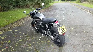 triumph speed twin 1200 with Westlake  shorty pro cone exhaust
