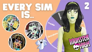 every sim is a monster high doll in The Sims 4 pt. 2