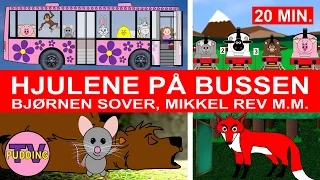 Hjulene på bussen - med mer | Norske barnesanger | 20 min